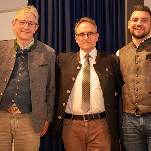 von links: Curt Wizemann, Martin Balz, Maximilian Zeller Siefert